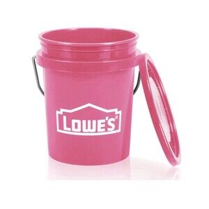 Lowe’s Mini Bucket Pink W/ Lid RARE color